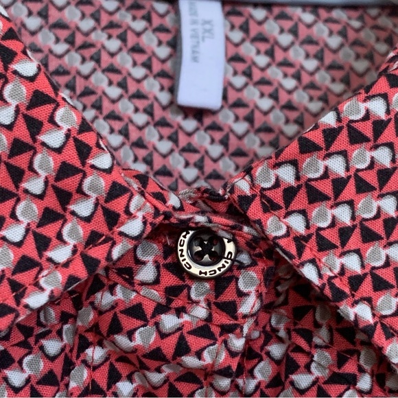 CINCH Shirt Women's Long Sleeve Snap Up Geometric Pink‎ Size  XXL - Picture 7 of 16